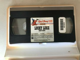 RARE WALT DISNEY HOME VIDEO VHS LUCKY LUKE DAISY TOWN CLAMSHELL RARE 3