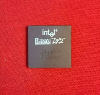 Intel 486dx2 66 Mhz A80486dx2 - 66 Sx645 Socket 3 Rare Collectible Processor Cpu