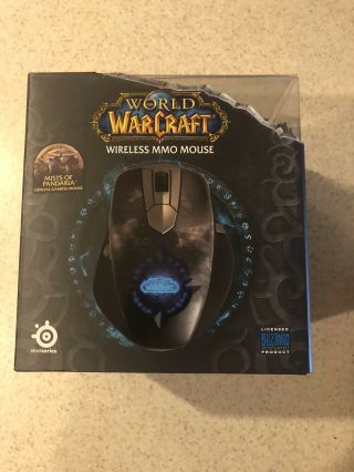 Steelseries Blizzard World Of Warcraft Wireless Mmo Gaming Mouse Rare