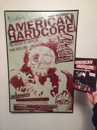 Vintage American Hardcore Movie Poster 2006 Full Size Rare 24x36 W/ Dvd