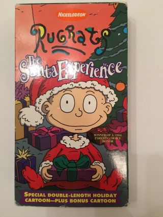 Rugrats The Santa Experience Rare & Oop Cartoon Nickelodeon Paramount Video Vhs