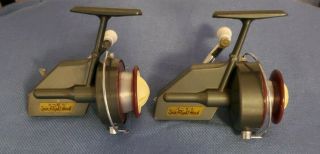 2 Vintage (hard To Find) X - 5a Spin Flight Hawk Spinning Reel Work Look Good X2