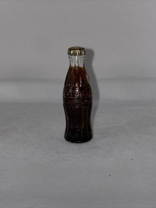 Vintage Coca - Cola Mini Bottle 2.  5” Cute Collectible Rare