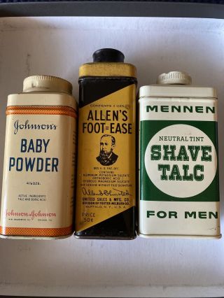 Antique Vintage Tin 3 Allen 