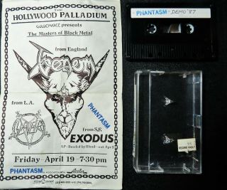 " Phantasm " Mega Rare " Demo " Cassette Orig 1987 Hard Heavy Doom No Lp Slayer