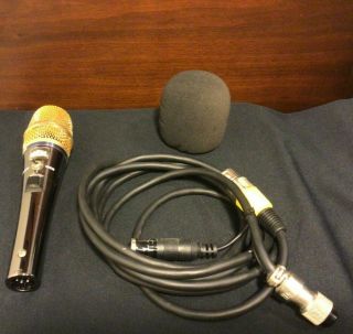 Rare Heil Goldline Gm - 5/ 4pin Microphone With Switch And Split Cable.