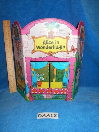Vintage 60s Storybook Kiddles Alice In Wonderliddle Dollhouse Play Mattel Daa12