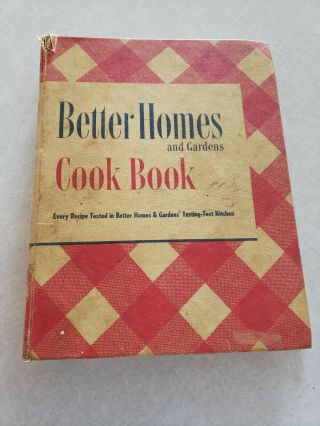 Vintage Better Homes And Gardens Cook Book 5 Ring Binder Delux Ed1951 Well
