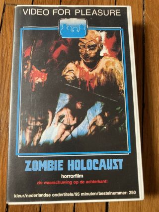 Zombie Holocaust Vhs Horror Rare Zombies Video For Pleasure Netherlands Pal