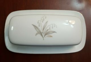 Vintage 1961 Kaysons Golden Rhapsody Butter Dish With Lid Perfect