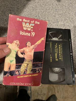 Wwf The Best Of The Wwf Vol.  19 Wrestling Coliseum Video Vhs Rare Wwe