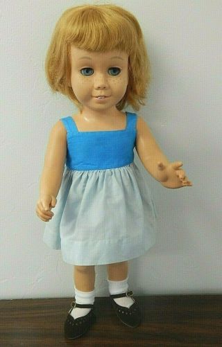 Mattel Vintage Chatty Cathy 19 " Blonde Doll,  W/soft Head,  Mute,  No Pull String