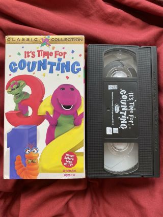 Barney It’s Time For Counting Rare 2006 Hit Vhs