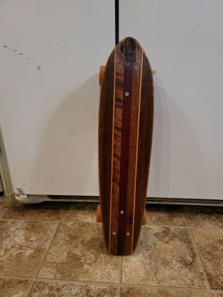 Rare Vintage 1970s Wood Hang Ten Skateboard