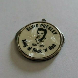 Rare Vintage Folding Pocket Knife Elvis Presley King Rock N Roll 1977 Mop Round