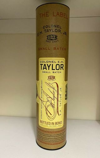 Colonel Eh Taylor Small Batch Bourbon - With Bottle,  Cork,  Tube & Lid Rare