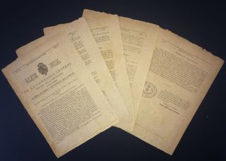 1881 Antilles Colonial Spain Boletin Oficial Capitania General Isla Rare Print
