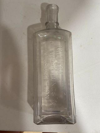 Antique 1905 Henry Kessler Weak Lungs Consumption Quack Medicine Bottle Erie Pa