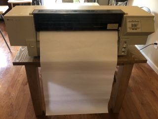 Hp Designjet 220 D - Size Large Format Printer C3187a,  4 Cables.  Vintage Rare