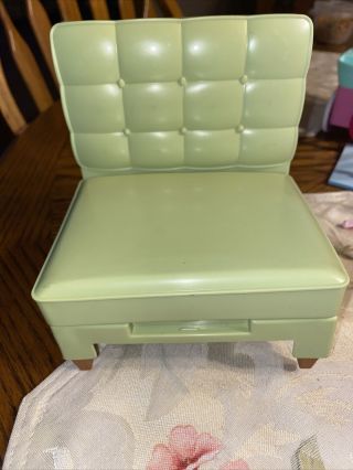 Barbie Totally Real Dollhouse Green Sofa Chair 2005 Replacement J0500