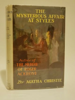 Agatha Christie " The Mysterious Affair At Styles " 1942 W/dj (rare - Wartime Paper)