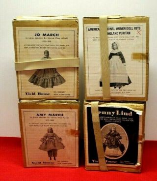 4 Vintage Yield House Little Women Porcelain Doll Kits