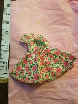 Vintage Little Miss Nancy Ann Doll Style 302 Floral Print Cotton Dress