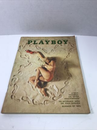 Playboy August 1970 Linda Donnelly Sharon Clark Dr.  Paul Erlich Raquel Welch