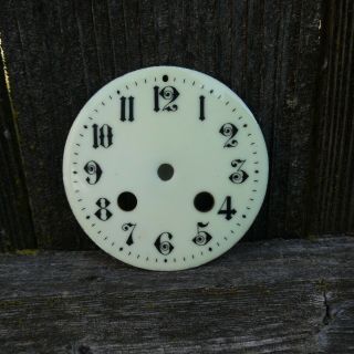 Antique French Crystal Regulator Mantle Clock Dial