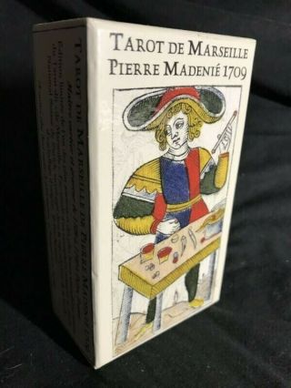 Oop Htf Tarot De Marseille Pierre Madenie Rare 2980 Occult French 1stedition
