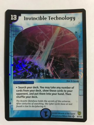 Duel Masters Dm06 Invincible Technology Stomp - A - Trons Of Invincible Wrath Wotc