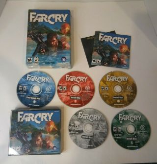 Far Cry 1 Big Box Pc 2004 Rare Vintage Computer Game Ubisoft Complete