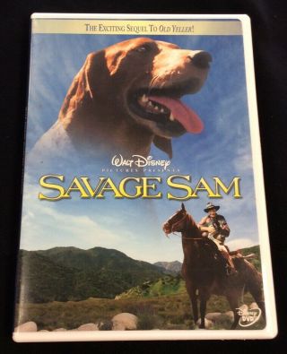Savage Sam [dvd,  2003] Rare Htf Sequel To Old Yeller Starring Tommy Kirk