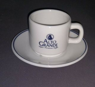 Puerto Rico Alto Grande Small Coffee Mug With Saucer Rare