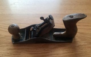 Rare Antique Shelton No.  4 Smoothing Woodworking Hand Plane Made In Us