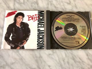 Michael Jackson Bad Cd 1987 Dadc Press Austria Import Epic Epc 450290 2 Rare