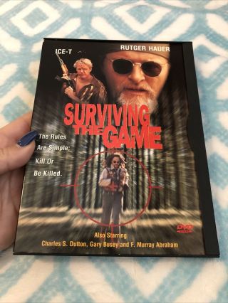 Surviving The Game (dvd,  1999,  Snapper Case) Rare Oop Ice - T Rutger Hauer 1994
