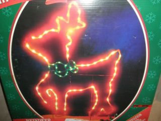 RARE 1997 Mr Christmas GIANT Yard Reindeer,  Christmas Light Sculpture 52 
