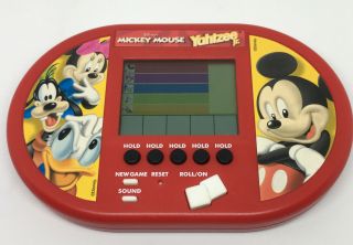 Disney Mickey Mouse Yahtzee Jr.  Electronic Hand Held Game 2000 Rare Hard To Find