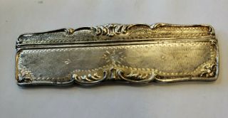 Vintage Sterling Silver Comb And Case