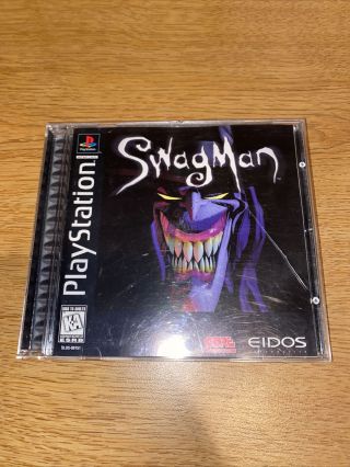 Swagman Ps1 (sony Playstation 1,  1997) Rare Complete Cib Black Label