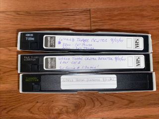 Rare Vhs Recording 9/11 World Trade Center Attacks Disaster 1st/2nd Towers Ch.  2
