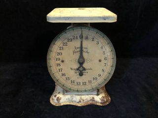 Vintage American Family Kitchen Scale 25 Lbs By Ounces (very) Shabby Chic
