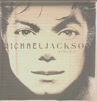 Rare Vintage Michael Jackson 2001 Invincible Window Cling Promo Poster