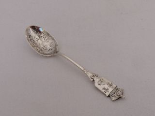 Vintage Sterling Silver Hot Springs Arkansas Souvenir Spoon Ow - 37