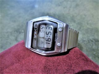Vintage Rare Seiko Lc Quartz Chronograph A031 - 5000 Digital Watch Bond Style