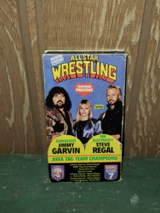 Vintage Awa All Star Wrestling Vhs Tapes Road Warriors Sgt Garvin Regal Rare Old