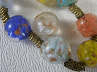 Murano Venetian Art Glass 91 Loose Beads For Crafting Lampwork Colorful Foil 5mm