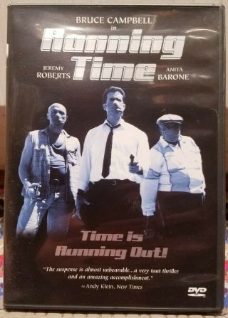 Running Time Dvd Rare Oop Orig Anchor Bay Release W/ Insert Bruce Campbell