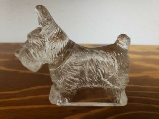 Rare Old Glass Candy Container Scotty Dog